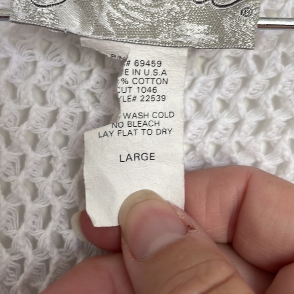 J. Valdi Women’s Swim Coverup White L - Picture 5 of 5